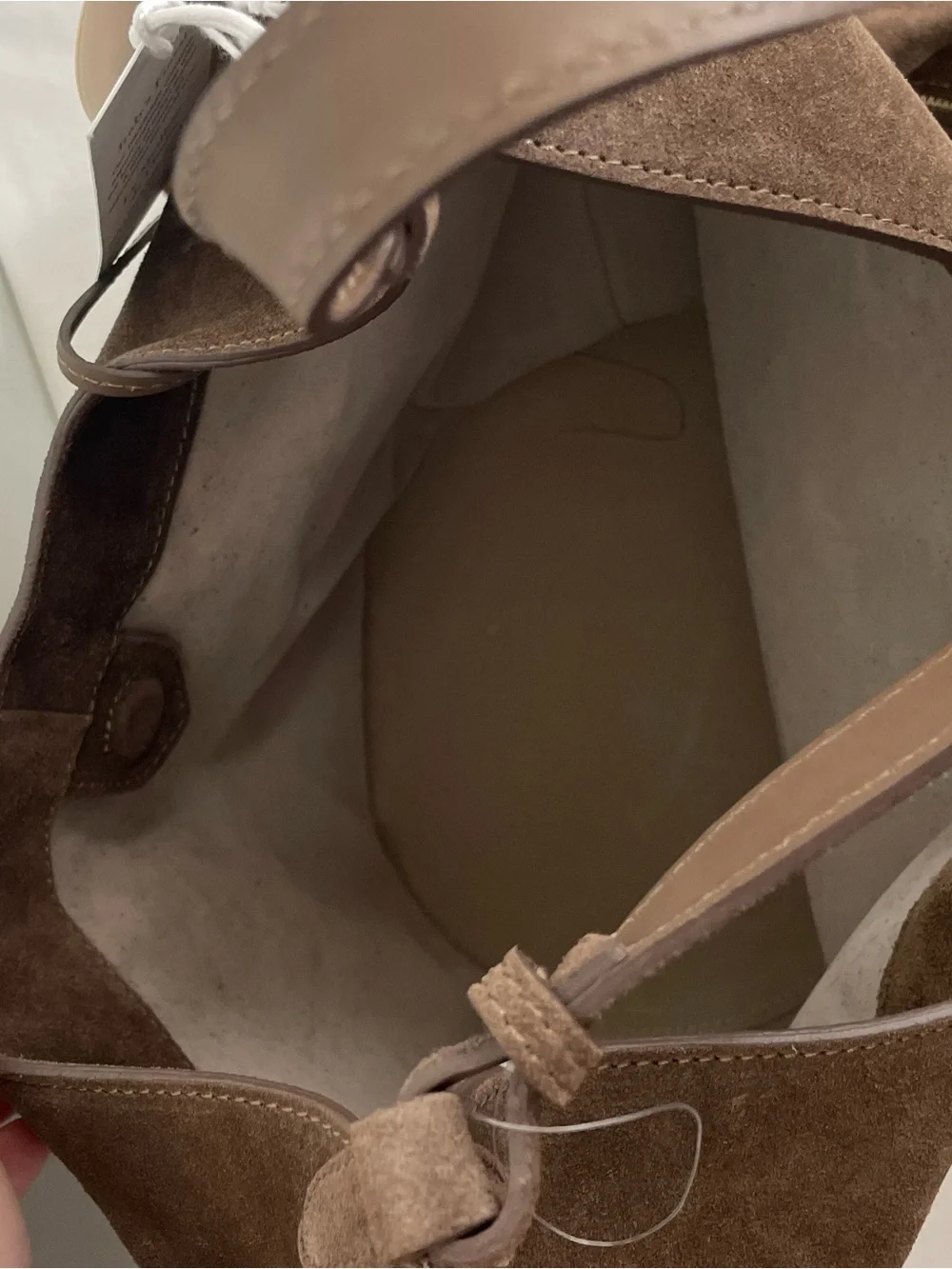VIOLA CASTELLANI Brown Suede Hobo with Pouch NWT